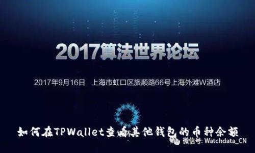 如何在TPWallet查看其他钱包的币种余额